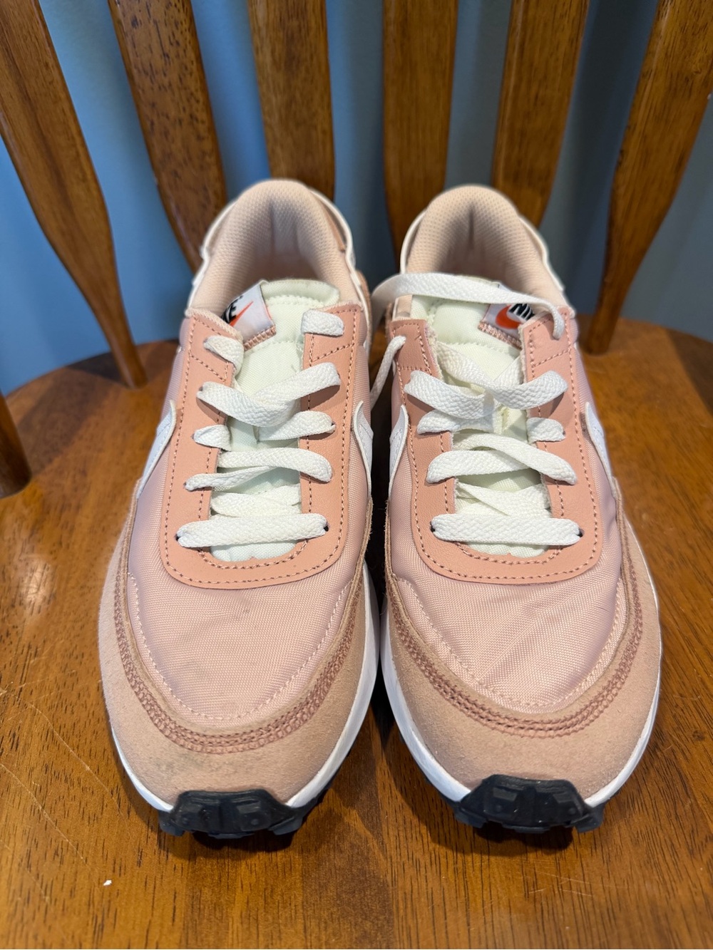 Nike Women's Blush Pink Lace-Up Sneakers